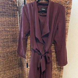 Maroon Trench Coat